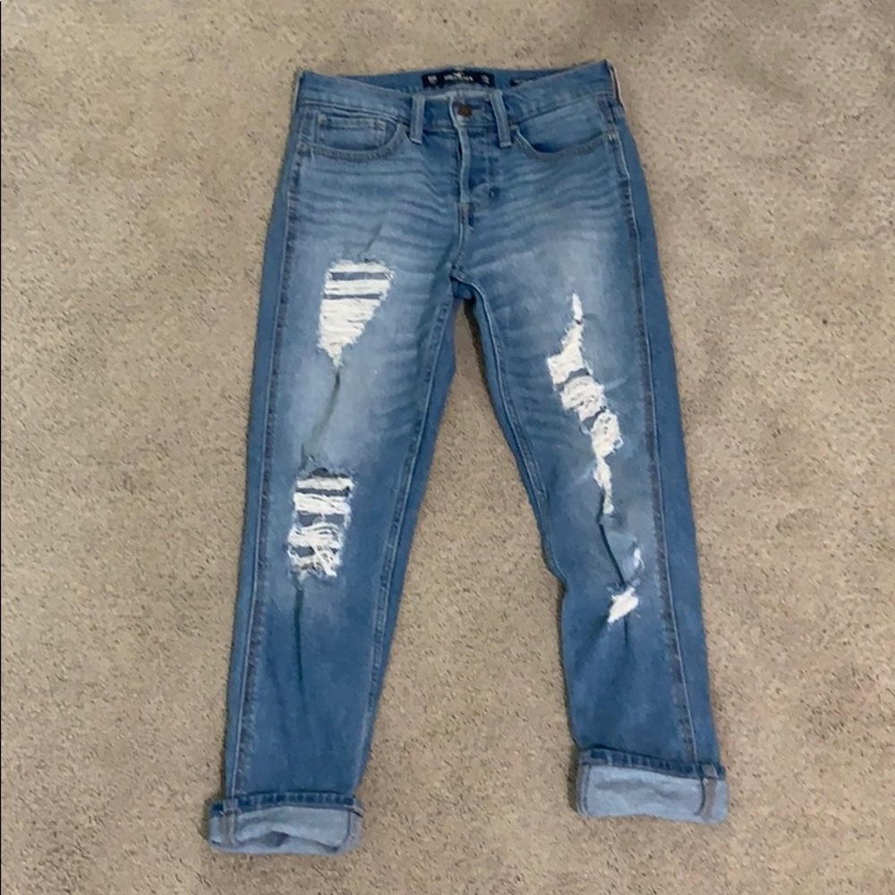 Hollister low rise mom jeans